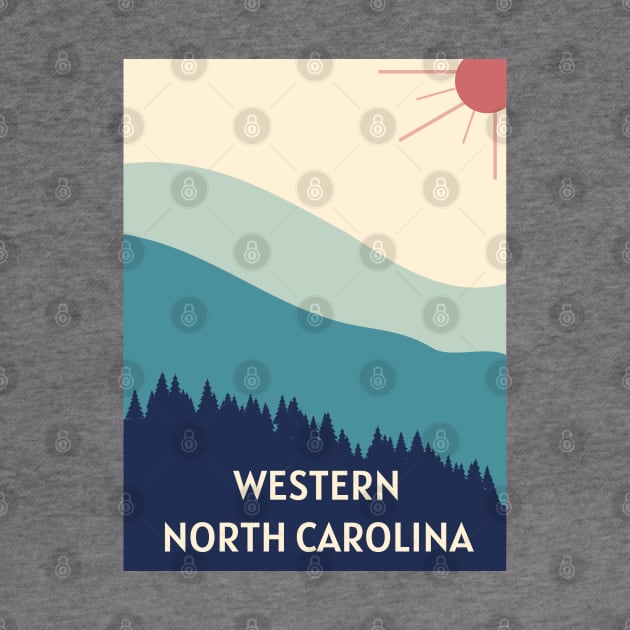 Western North Carolina Blue Ridge Mountains by nonbeenarydesigns